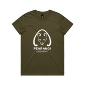 White logo - Womens Maple Tee