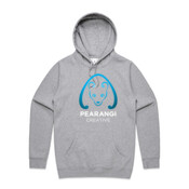 Blue and White Logo - Unisex Stencil Hoodie